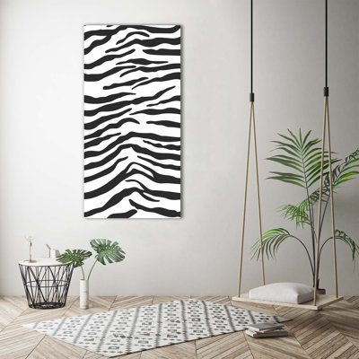 Zebra Background - Wrapped Canvas Print