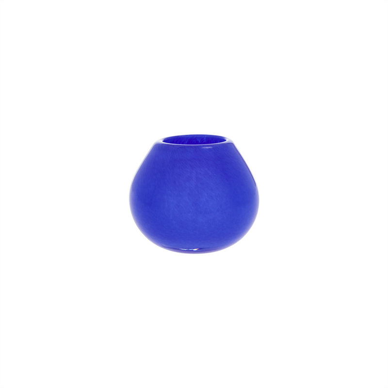 Kojo Tealight Candle Holder, Optic Blue