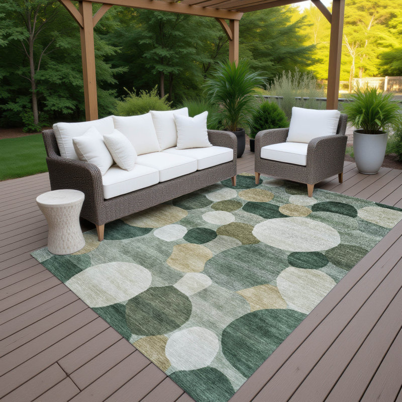 Machine Washable Indoor/Outdoor Chantille ACN2375 Geometric Rug, Rectangle 10' x 14'