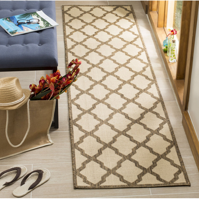 Tapis crème / brun Ferrill