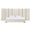 Nixa - Lit moderne en velours beige-1139556746