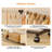 Retractable Drying Rack Steel Double Rod Adjustable Rolling Clothes Rack, 2-tier