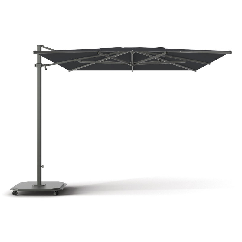 252'' W Sunbrella® Cantilever Umbrella, Charcoal, Charcoal, Canvas Black Sunbrella® Canvas