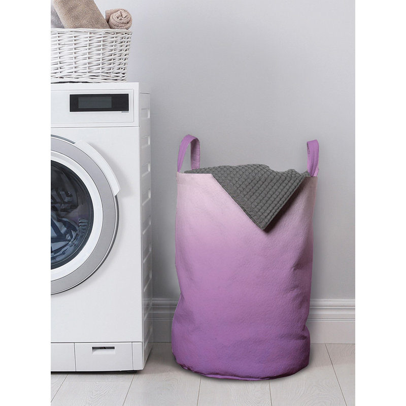 Ambesonne Fabric Laundry Bag with Handles