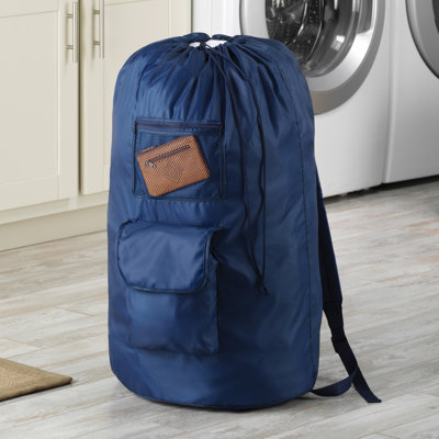 Whitmor Dura-Clean Laundry Bag Backpack