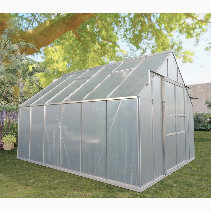 Serre en aluminium, H 97 po x l 120 po x P 142 po