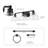 4-Piece Matte Black Bath Set
