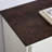 6 Dresser Chest For Bedroom - White With Generous Storage Space In Spacious Rustic Brown Top And Metal Sliding Rails