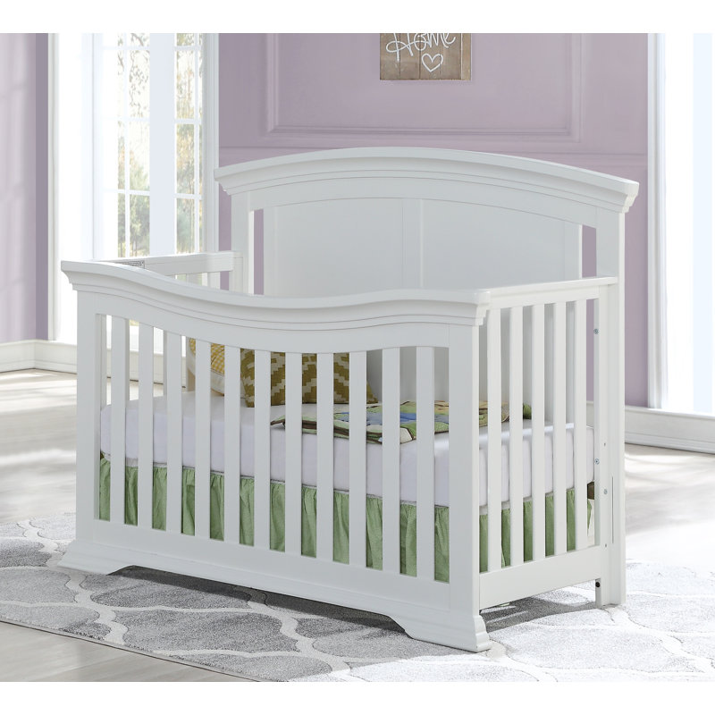 Lit de bébé convertible 4-en-1 Deon, Blanc