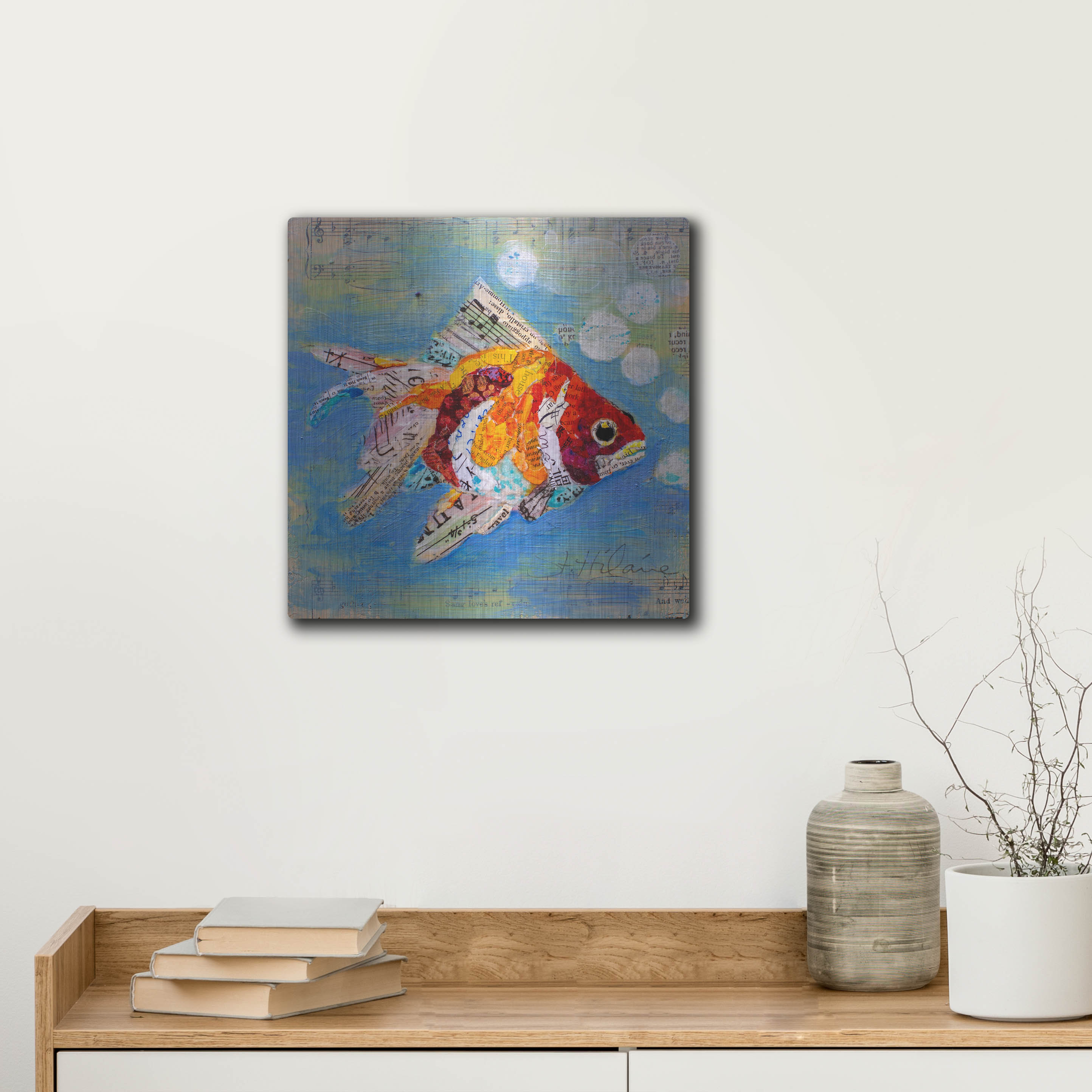 Beachcrest Home™ 'Fish Tale' by St. Hilaire Elizabeth, Metal Wall Art