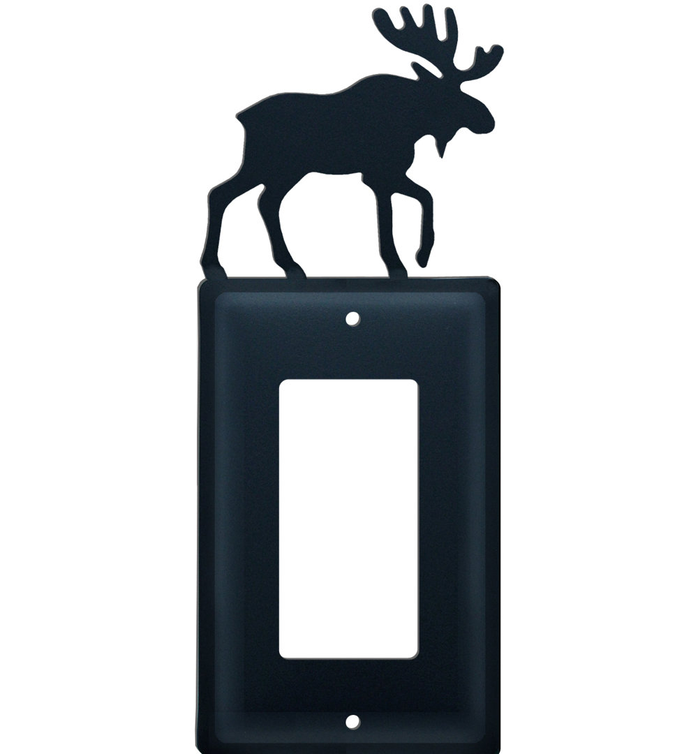 Animals 1 - Gang Single Outlet Wall Plate Village Wrought Iron