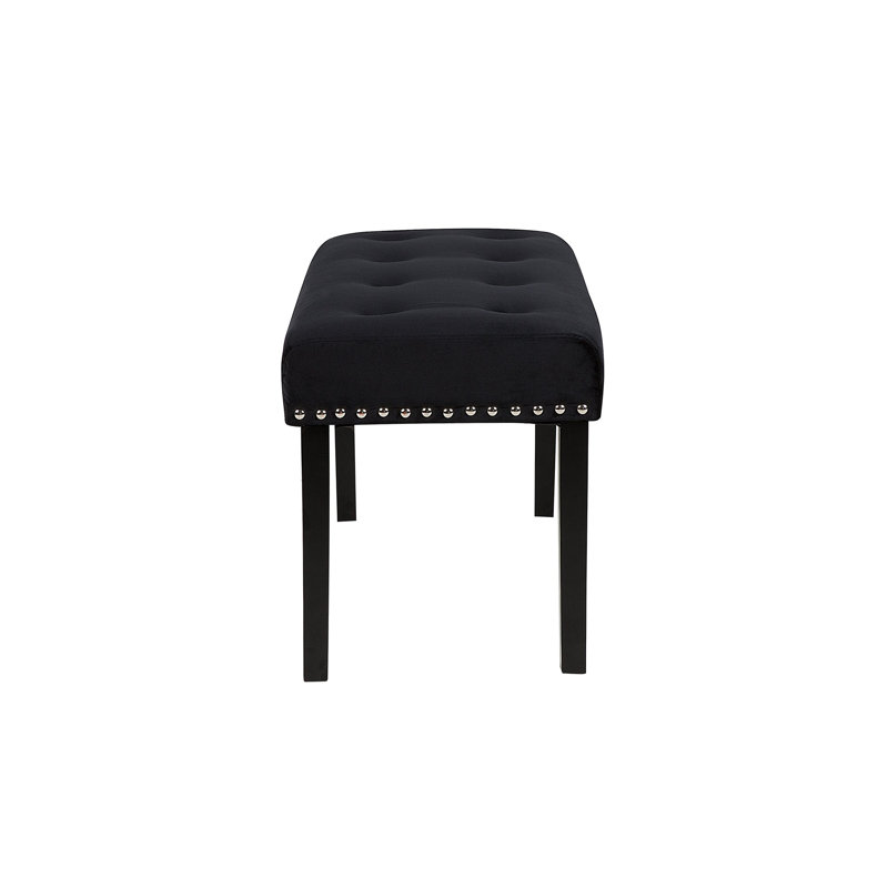 Saffron Walden Upholstered Bench, Black