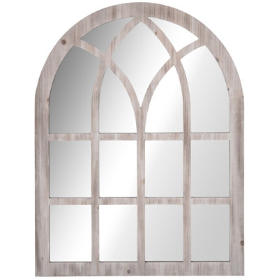 Grand miroir mural rustique de 41 po x 31,5 po HOMcom