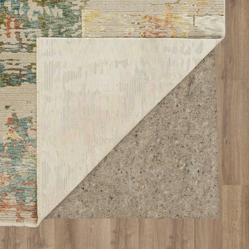 Karastan Momento Cream Modern Abstract Area Rug, Rectangle 10' x 14'