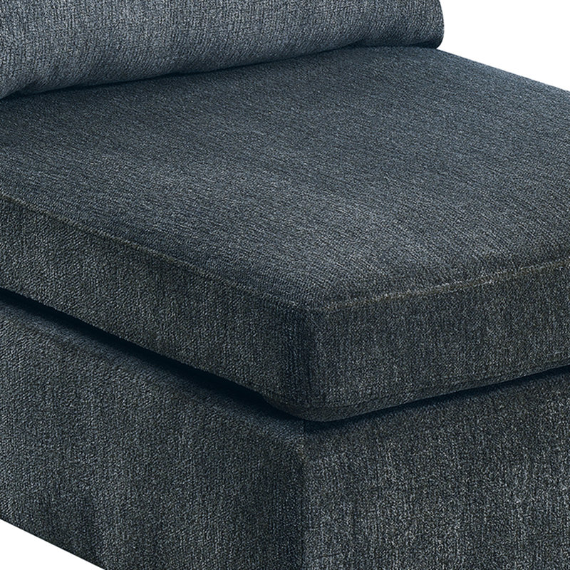 Gris 5 pièces - Fauteuil en chenille avec accoudoirs et ensemble