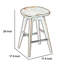 Tabouret de comptoir pivotant en bois massif Oz