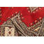 Tapis rouge foncé Malayka Peshawar Bokhara 3 pi 1 po x 5 pi 3 po