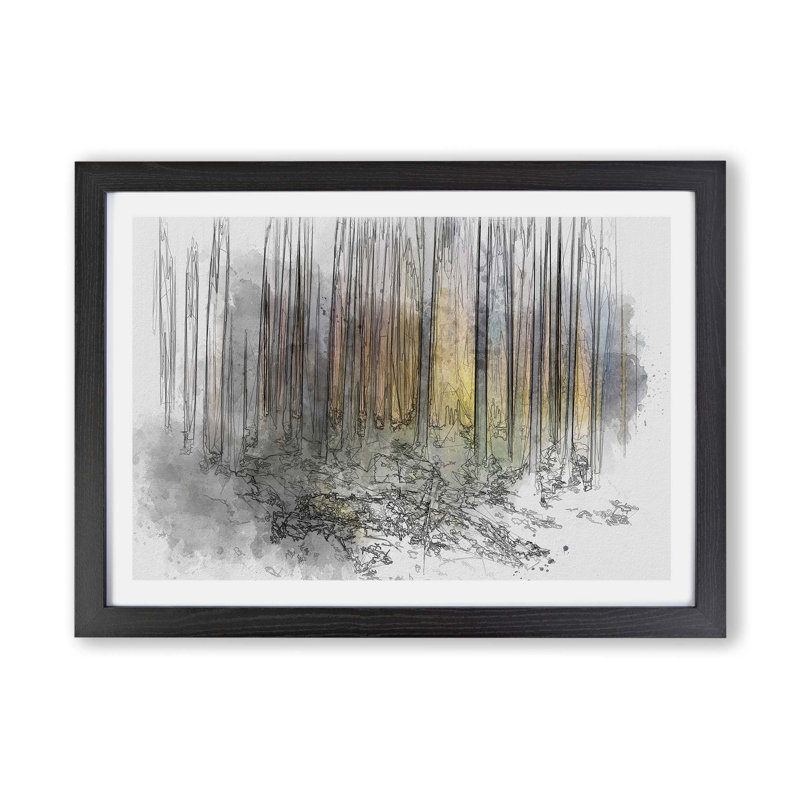 Forest Dreams - Framed Print, Black, 45cm H x 63cm W x 2cm D