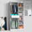 Freestanding Closet Organizer System with 6 Open Shelves, 2 Hanging Rods, and 1 Wood Drawer