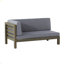 Banc de coin gauche et table basse
