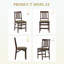 Chaises de salle à manger pliantes rembourrées et empilables avec structure en bois massif, sans assemblage-133867983