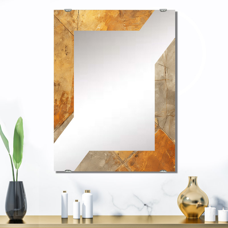 Miroir mural Devi - Abstract Tiles MIR137414, 32 po x 24 po