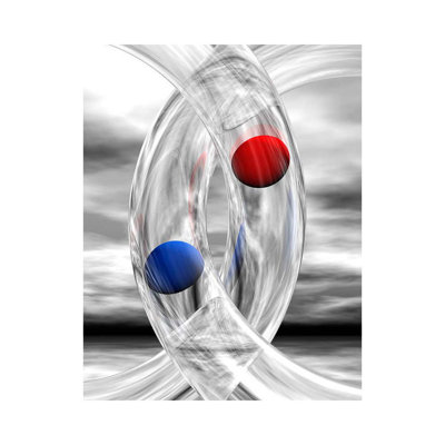Glass Rings and Spheres by Scott J. Menaul - Unframed Graphic Art Print on Metal