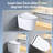 Smart Toilet - One Piece Bidet Tankless Toilets with Warm Water Sprayer and Dryer, Built-In Bidet Heated Seat, Foot Sensor Operation, Dual Auto Flush, and LED Display Night Light
