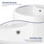 Denbigh 33.5" H Crisp White Ceramic Circular Freestanding Pedestal Bathroom Sink with Overflow