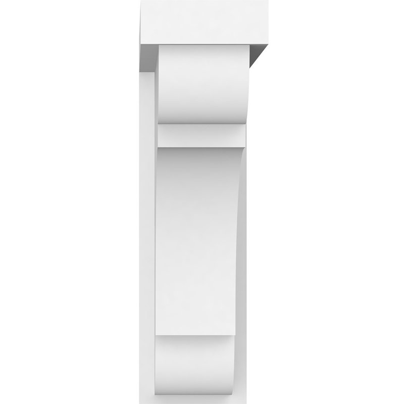 Support standard en PVC de qualité architecturale Bryant, H 12 po x l 3,5 po x p 12 po