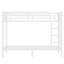 Metal Twin XL Bunk Bed for Teens & Adults, Space-Saving, Noise-Free, No Box Spring, White