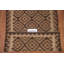 Tapis kilim réversible en laine brun 5 x 6