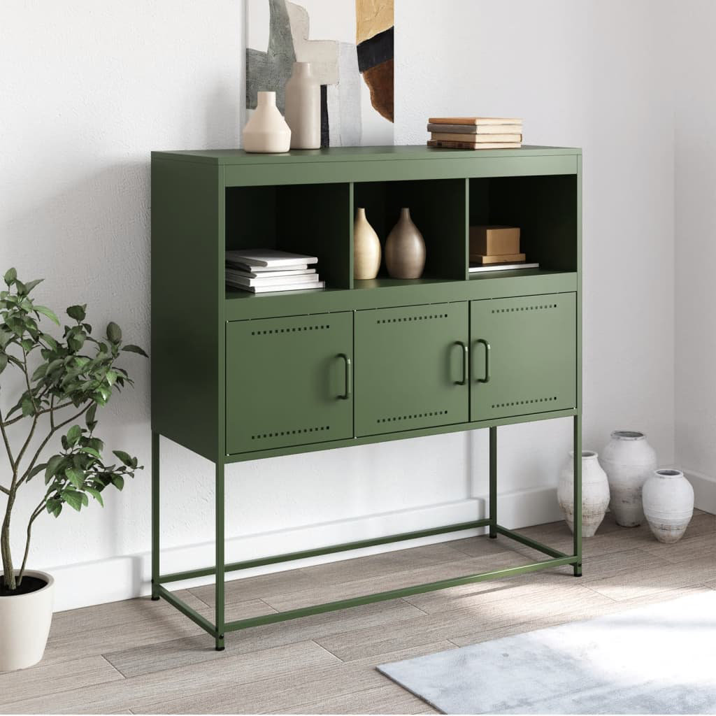 Vidaxl Sideboard 100,5x39x107 cm kaltgewalzter Stahl