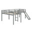 L-Shaped Loft Bed With Ladder And Slide-728038386