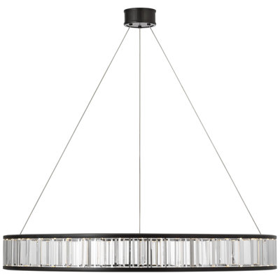 Chapman & Myers Iterna 40" Ring Chandelier with Alabaster