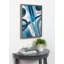 «Abstract Blue and Gray Watercolor», reproduction d'art sur toile encadrée TOIR25346