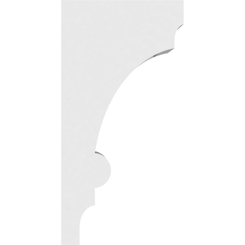 Corbeau en PVC standard de qualité architecturale Diane, H 12 po x l 3 po x P 6 po
