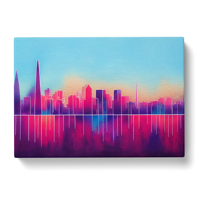 London Skyline Art Vol.1 Abstract - Wrapped Canvas Painting, 35cm H x 50cm W x 3cm D