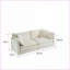 Ensemble de canapés modulaires 3 pièces pour salon | Structure en bois massif | Blanc neige | Chenille-972467070