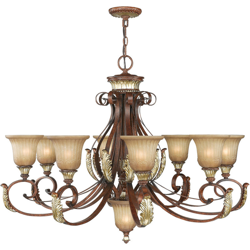 Alvontae 9 - Light Steel Chandelier