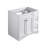 36'' Single Bathroom Vanity Base Only in White