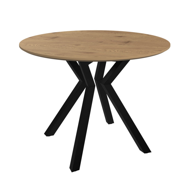 Allegro Wooden Dining Table, 76cm H x 110cm L x 110cm W, Wood Look
