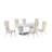 Barkhamsted Marble Top Pedestal Dining Set-1214129424-1214129431-1213407513