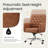 Button Tufted Faux Leather Office Task Chair with Padding-1851208426