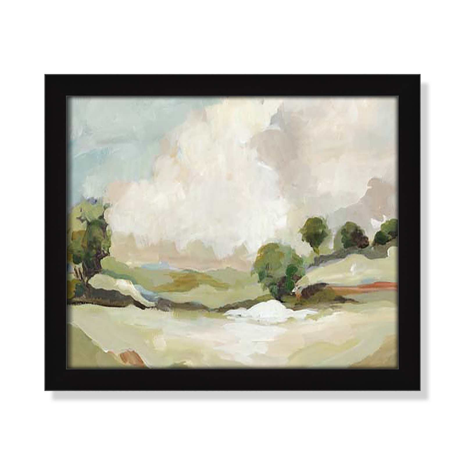 Pastoral Land by Allison Pearce, 13" H x 15" W x 1.25" D, Black