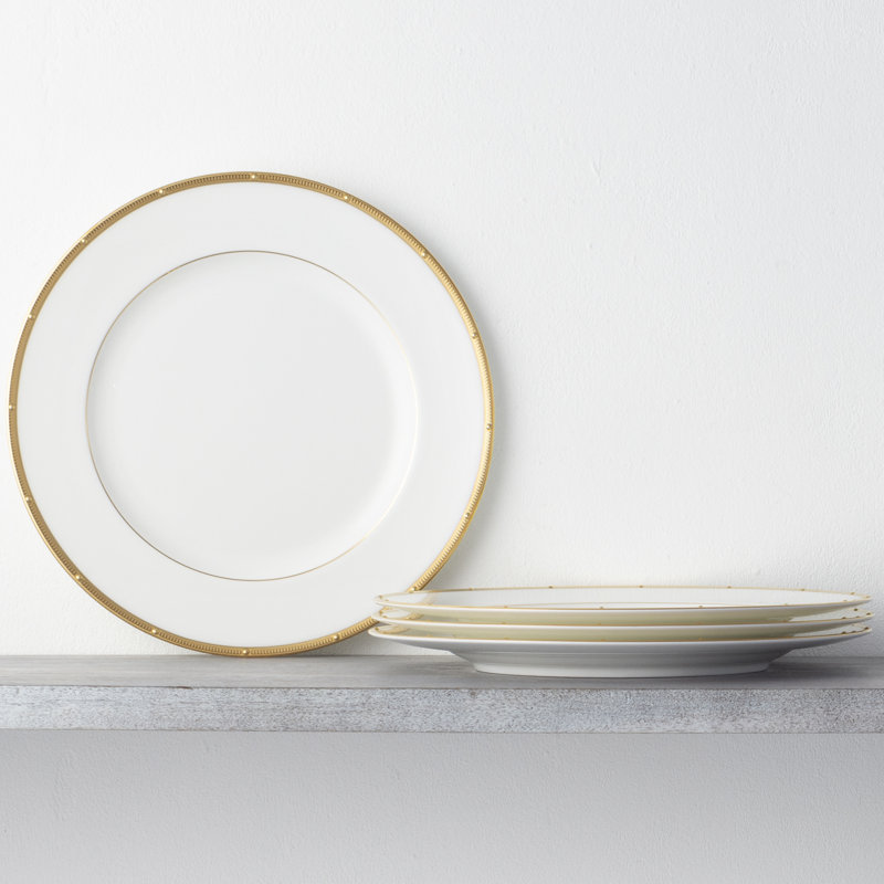 Noritake Rochelle Gold Dinner Plates, 10-3/4", Gold