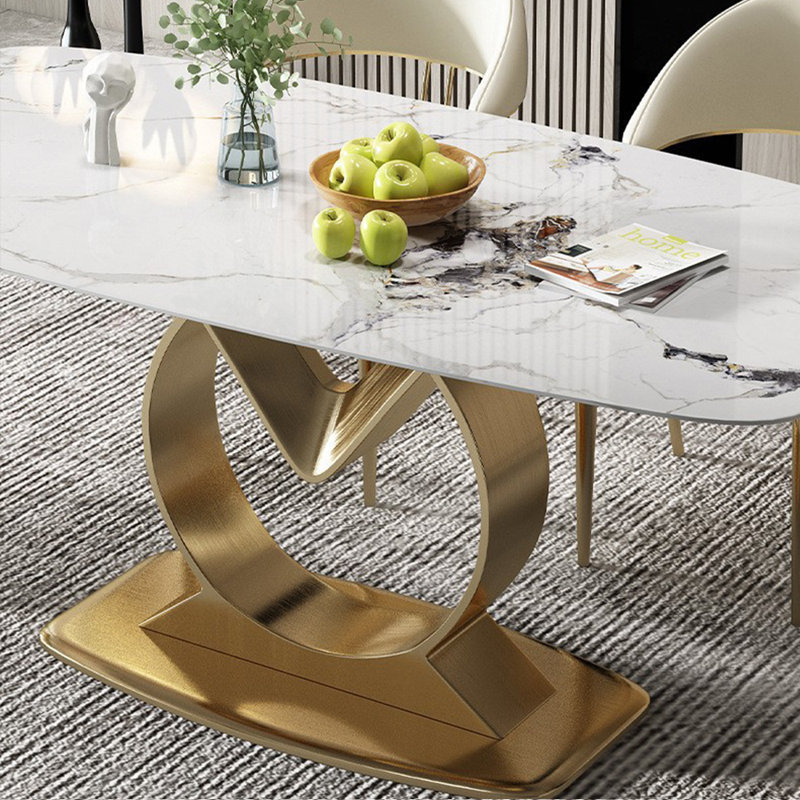Ensemble de table de salle à manger rectangulaire de style nordique, H 29,5 po x L 55,1 po x l 31,5 po