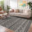 Vintage Machine Washable Rug for Living Room, Non Slip Non Shedding Ultra-Thin Retro Carpet, Stain-Resistant Indoor Foldable Print Soft Rug for Nursery Bedroom-796848036