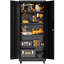 Armoire de rangement pour garage avec roulettes et serrure, armoire en métal robuste de 71 pouces