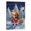 Santa In Winter Woods With Sack by Marcello Corti - Wrapped Canvas Print-1908329578